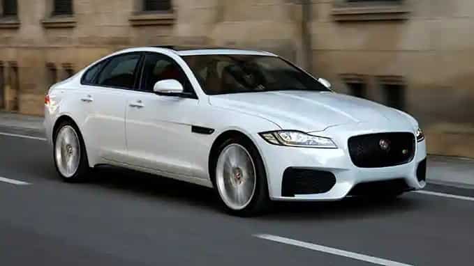 Jaguar XF in white